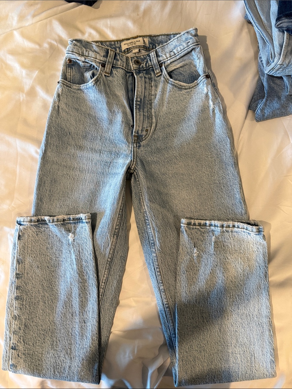 Abercrombie & Fitch Light Blue Straight Leg Jeans